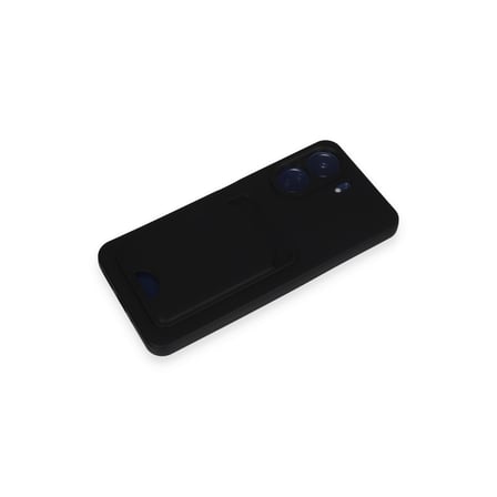 Xiaomi Redmi 13C Uyumlu Arka Kamera Korumalı Kart Koyulabilen Silikon Kartlıklı Kılıf Kapak