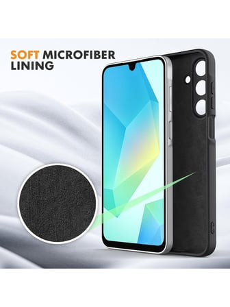 Samsung Galaxy A37 Uyumlu Içi Kadife Lansman Kılıf ve Şeffaf Temperli Cam Ekran Koruyucu