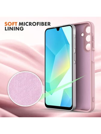 Samsung Galaxy A57 Uyumlu Içi Kadife Lansman Kılıf ve Şeffaf Temperli Cam Ekran Koruyucu