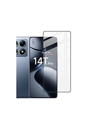 Xiaomi Mi 14T Pro ile Uyumlu Telefon Kılıfı ve 5d Tam Kaplayan Cam Ekran Koruyucu