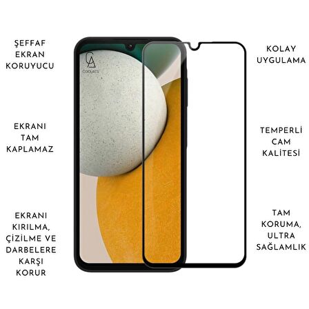 Samsung Galaxy A15 ile Uyumlu Telefon Kılıfı ve 5D Tam Kaplayan Cam Ekran Koruyucu