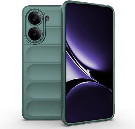 Xiaomi Poco X7 Pro Uyumlu Kılıf Esnek Tpu Oyuklu Arka Yüzey Tasarımlı Silikon Kapak