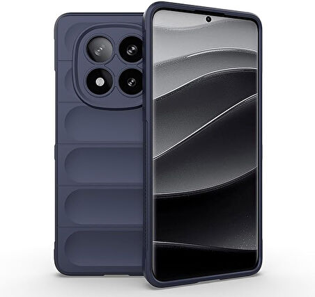 Xiaomi Redmi Note 14 Pro Plus Uyumlu Kılıf Esnek Tpu Oyuklu Arka Yüzey Tasarımlı Silikon Kapak