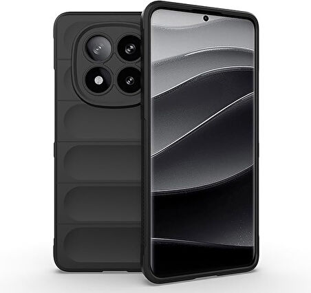 Xiaomi Redmi Note 14 Pro Plus Uyumlu Kılıf Esnek Tpu Oyuklu Arka Yüzey Tasarımlı Silikon Kapak