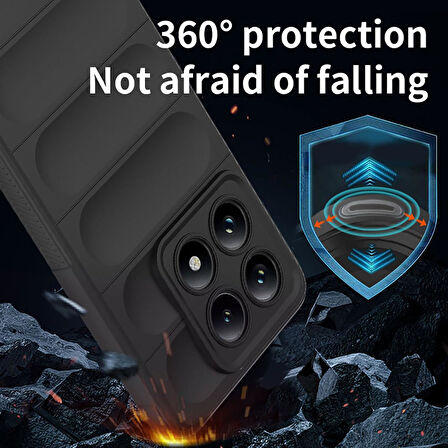 Xiaomi 14T Uyumlu Kılıf Esnek Tpu Oyuklu Arka Yüzey Tasarımlı Silikon Kapak