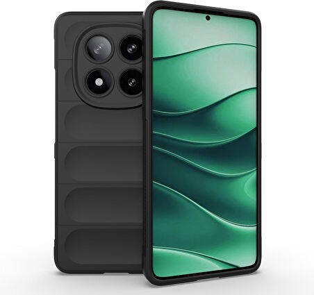 Xiaomi Redmi Note 14 Pro 5G Uyumlu Kılıf Esnek Tpu Oyuklu Arka Yüzey Tasarımlı Silikon Kapak