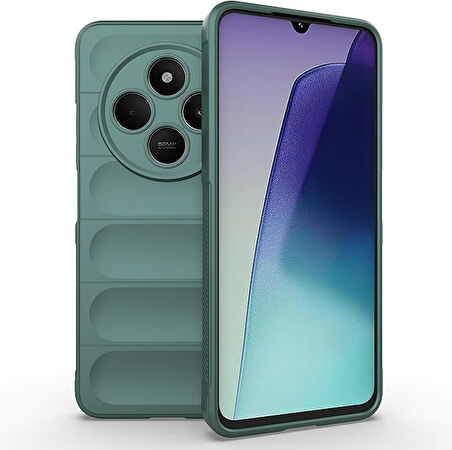 Xiaomi Redmi 14C Uyumlu Kılıf Esnek Tpu Oyuklu Arka Yüzey Tasarımlı Silikon Kapak