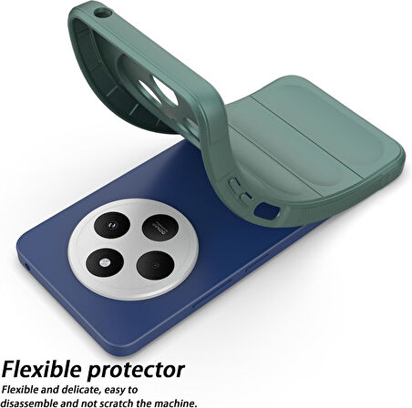 Xiaomi Redmi 14C Uyumlu Kılıf Esnek Tpu Oyuklu Arka Yüzey Tasarımlı Silikon Kapak