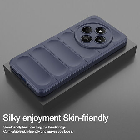 Xiaomi Redmi 14C Uyumlu Kılıf Esnek Tpu Oyuklu Arka Yüzey Tasarımlı Silikon Kapak