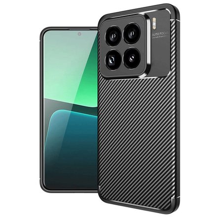 Xiaomi 15 Pro Uyumlu Kılıf Karbon Tasarım Kamera Korumalı Silikon Telefon Kılıfı Kapak