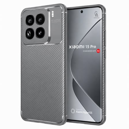 Xiaomi 15 Pro Uyumlu Kılıf Karbon Tasarım Kamera Korumalı Silikon Telefon Kılıfı Kapak
