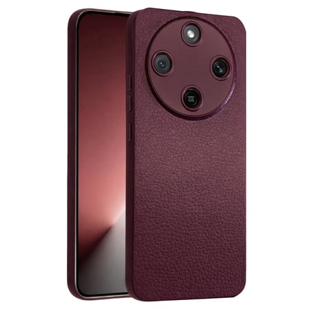 Honor Magic 8 Lite Uyumlu Deri Dokulu Yumuşak Silikon Telefon Kılıfı Kapak