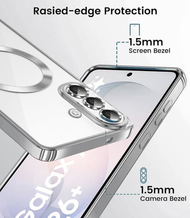 Samsung Galaxy S26 Plus Uyumlu Kılıf Kamera Lens Koruyuculu Magsafe Özellikli Telefon Kılıfı Kapak