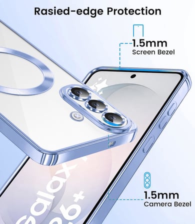Samsung Galaxy S26 Uyumlu Kılıf Kamera Lens Koruyuculu Magsafe Özellikli Telefon Kılıfı Kapak