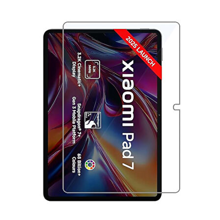 Xiaomi Mi Pad 7 11.2 Inç ile Uyumlu Tam Koruma Nano Esnek Tablet Kırılmaz Ekran Koruyucu