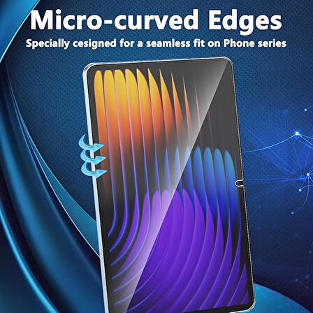 Xiaomi Mi Pad 7 11.2 Inç ile Uyumlu Tam Koruma Nano Esnek Tablet Kırılmaz Ekran Koruyucu 2 Adet