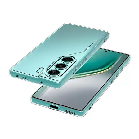 Tecno Camon 40 4G ile Uyumlu Kılıf Şeffaf Kamera Korumalı Esnek Silikon Telefon Kılıfı Kapak