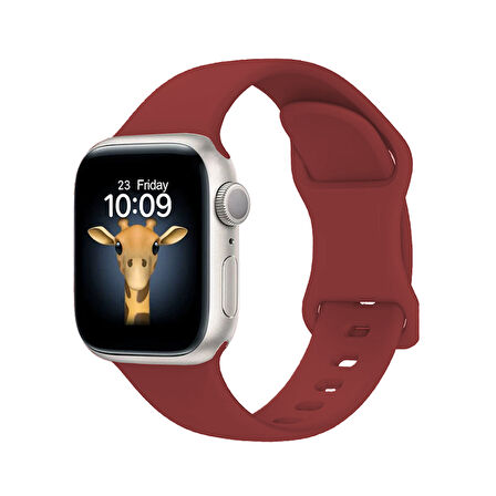 Apple Watch Series 10 46mm Uyumlu Yumuşak Hafif Silikon Kordon Kayış