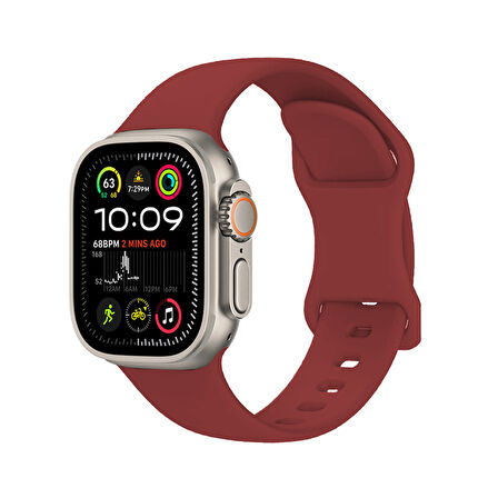 Apple Watch Ultra/ultra2 49mm Uyumlu Yumuşak Hafif Silikon Kordon Kayış