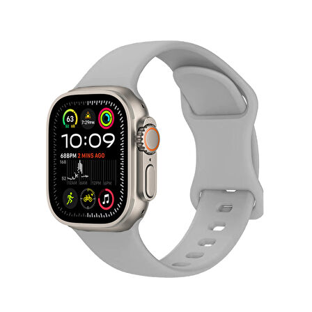 Apple Watch Ultra/ultra2 49mm Uyumlu Yumuşak Hafif Silikon Kordon Kayış