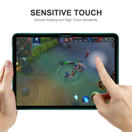Apple iPad Pro 11 inç 2025 M5 (A3357-A3358) ile Uyumlu Temperli Kırılmaz Cam Ekran Koruyucu