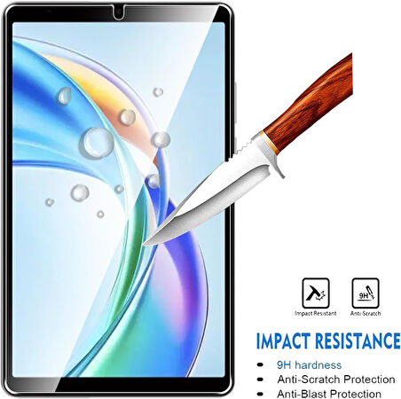 Honor Pad X7 8.7 Inç ile Uyumlu Kırılmaz Tablet Temperli Cam Ekran Koruyucu