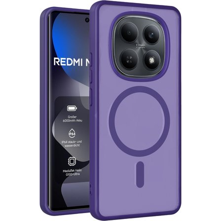 Xiaomi Redmi Note 15 Pro 4G İle Uyumlu Kılıf Magsafe Şarj Özellikli Mat Arka Yüzeyli Kapak