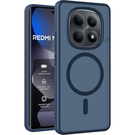 Xiaomi Redmi Note 15 Pro 4G İle Uyumlu Kılıf Magsafe Şarj Özellikli Mat Arka Yüzeyli Kapak
