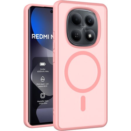 Xiaomi Redmi Note 15 Pro 4G İle Uyumlu Kılıf Magsafe Şarj Özellikli Mat Arka Yüzeyli Kapak