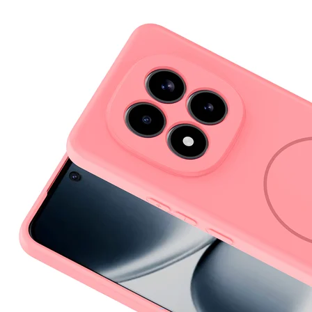 Xiaomi Redmi Note 15 Pro 4G Uyumlu Kılıf Yumuşak Dokulu M-Safe Elden Kaymaz Telefon Kılıfı Kapak