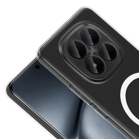 Xiaomi Redmi Note 15 Pro 4G ile Uyumlu Şeffaf Kamera Korumalı Magsafe Sert PC Telefon Kılıfı Kapak