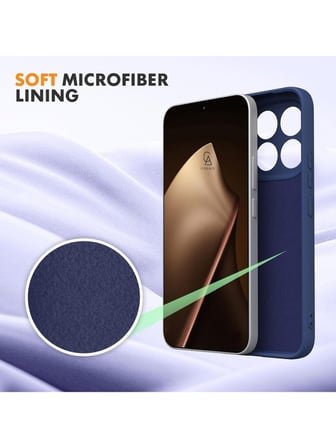 Xiaomi Mi 15T Pro Uyumlu Içi Kadife Lansman Kılıf ve Şeffaf Temperli Cam Ekran Koruyucu