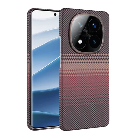 Xiaomi Redmi Note 15 Pro 4g Uyumlu Kılıf Kevlar Desenli M-Safe Özellikli Telefon Kılıfı Kapak