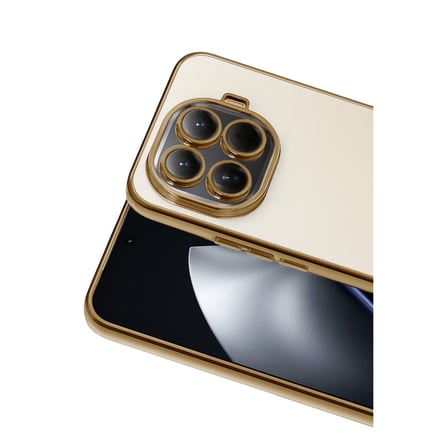 Xiaomi Mi 15T Pro Uyumlu Kılıf Renkli Çerçeve Şeffaf Yüzey Lens Korumalı Kılıf ve Kapak