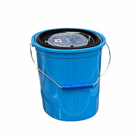 Oval Süzgeçli Balıkçı Kovası - 8 Lt - Şeffaf - Albastar