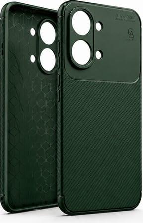 Xiaomi Poco X8 Pro Max Uyumlu Kılıf Karbon Tasarım Kamera Korumalı Silikon Telefon Kılıfı Kapak