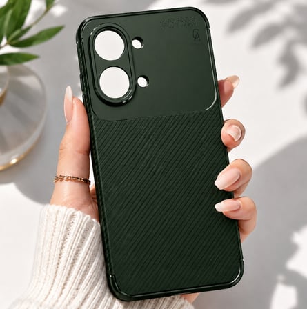 Xiaomi Poco X8 Pro Max Uyumlu Kılıf Karbon Tasarım Kamera Korumalı Silikon Telefon Kılıfı Kapak