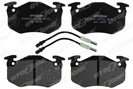 ÖN DİSK FREN BALATASI PEUGEOT 205 1.0/1.1/1.4 2002-1983 - 2007-1987-305 1.5/1.5D/1.6/1.8D/1.9D 2011-1982-2012-1988 425032