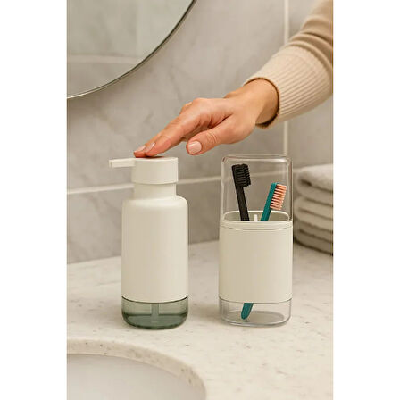 2'li Sıvı Sabunluk Ve Diş Fırçalık Seti 
