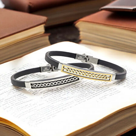  FM Deniz Dalgası Desenli Çelik Bileklik 3183SCB020 