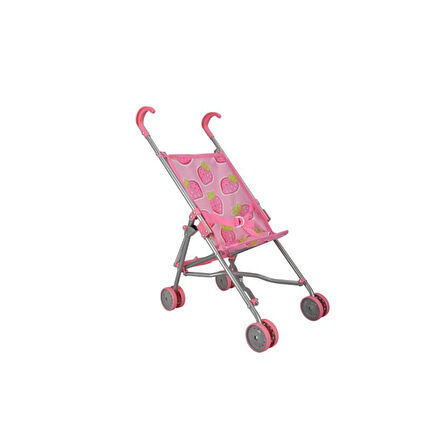 13001 Katlanır Metal Baston Oyuncak Puset Çilek Desenli