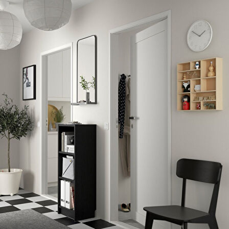 Kitaplık, venge, 40x28x106 cm