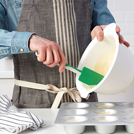 Spatula, yeşil-beyaz, 25 cm