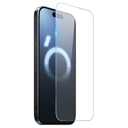 Apple iPhone 16 Pro Max ile Uyumlu Ekran Koruyucu Şeffaf Temperli Kırılmaz Cam Ekran Koruyucu