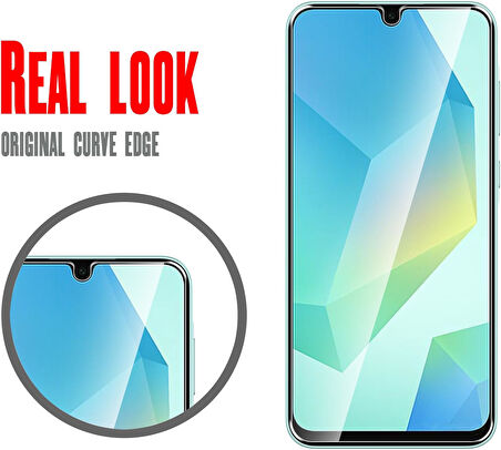 Samsung Galaxy A26 ile Uyumlu Ekran Koruyucu Şeffaf Temperli Kırılmaz Cam Ekran Koruyucu
