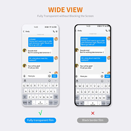 Samsung Galaxy A36 ile Uyumlu Ekran Koruyucu Şeffaf Temperli Kırılmaz Cam Ekran Koruyucu