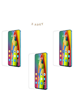 Samsung Galaxy A56 ile Uyumlu Ekran Koruyucu Şeffaf Temperli Kırılmaz Cam Ekran Koruyucu 3 Adet