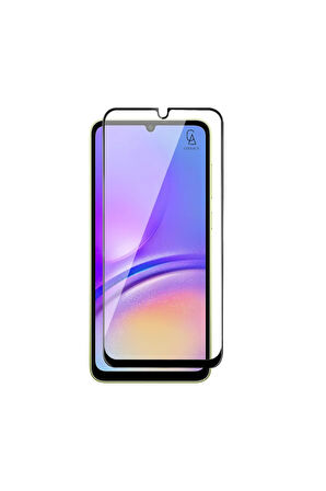 Samsung Galaxy A05S Uyumlu Köşe Dolgulu Anti Shock Telefon Kılıfı ve 5d Kırılmaz Cam Ekran Koruyucu