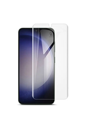 Samsung Galaxy S24 Plus Uyumlu Köşe Dolgulu Anti Shock Telefon Kılıfı ve Kırılmaz Cam Ekran Koruyucu