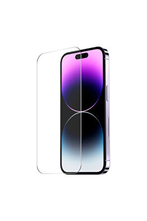 Apple iPhone 16 Pro İle Uyumlu Ekran Koruyucu Şeffaf Temperli Kırılmaz Cam Ekran Koruyucu